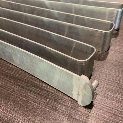 tubo di raffreddamento piatto a nastro di alluminio a microcanale per raffreddamento laterale della batteria ev prismatica