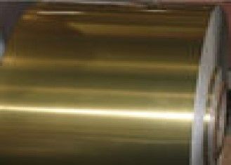 Colore dorato a resina epossidica che ricopre la bobina industriale del foglio di alluminio per il condizionatore d'aria